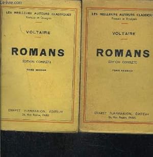 Image du vendeur pour ROMANS- 2 TOMES EN 2 VOLUMES- Tome 1: Le Monde comme il va, Vision de Babouc. Le Crocheteur borgne. Cosi-Sancta. Zadig, ou la Destine. Memnon. Candide, etc./ Tome 2: L'Ingnu- La princesse de Babylone- Les Lettres d'Amabed- Aventure de la Mmoire- . mis en vente par Le-Livre