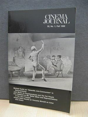 Bild des Verkufers fr Cinema Journal 32, No. 1, Fall 1992 zum Verkauf von PsychoBabel & Skoob Books