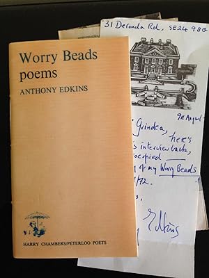 WORRY BEADS: POEMS (SIGNED PRESENTATION COPY)