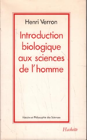 Introduction biologique aux sciences de l'homme