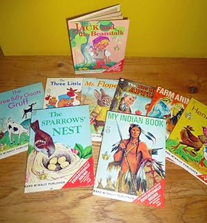 Image du vendeur pour The Sparrows' Nest; Farm Animals; Henny Penny; The Three Little Pigs; The Three BNilly Goats Gruff; Mr. Flopears; Jack and the Beanstalk; My Indian Book; The Big Red Apple mis en vente par JDBFamily