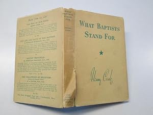 Immagine del venditore per What Baptists stand for venduto da Goldstone Rare Books