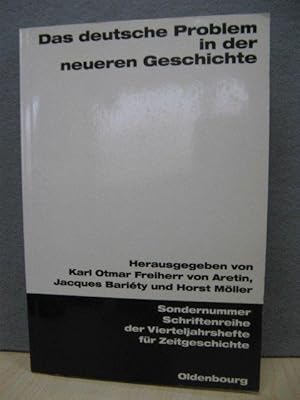 Imagen del vendedor de Das Deutsche Problem in Der Neueren Geschichte a la venta por PsychoBabel & Skoob Books