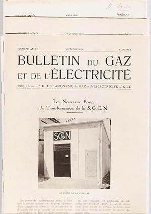Bulletin du gaz et de l'électricité. Première année, n° 1, 2, 3, 4, octobre et décembre 1933, mar...