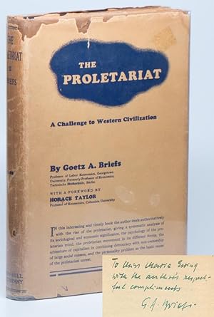 The Proletariat: A Challenge to Western Civilization [INSCRIBED]