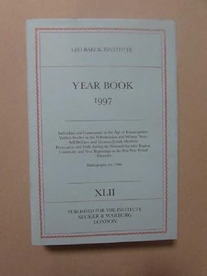 Bild des Verkufers fr Publications of the Leo Baeck Institute - Year Book (XLII. Jahrgang) zum Verkauf von Bookstore-Online