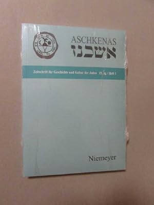 Imagen del vendedor de Aschkenas - Zeitschrift fr Geschichte und Kultur der Juden, 15. Jahrgang / Heft 1 a la venta por Bookstore-Online