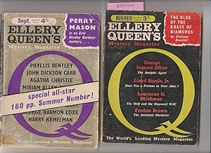 Ellery Queen's Mystery Magazine No. 126 Sept 1963 & No. 128 November 1963