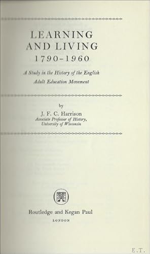 Bild des Verkufers fr LEARNING AND LIVING 1790 - 1960. zum Verkauf von BOOKSELLER  -  ERIK TONEN  BOOKS