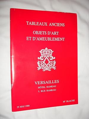 Tableaux Anciens, Objets D'Art et D'Ameublement, 25 May 1986