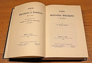 Imagen del vendedor de Geschichte der Wissenschaften in Deutschland. Neuere Zeit. 22. Band: Geschichte der medicinischen Wissenschaften in Deutschland. a la venta por Antiquariat Lycaste