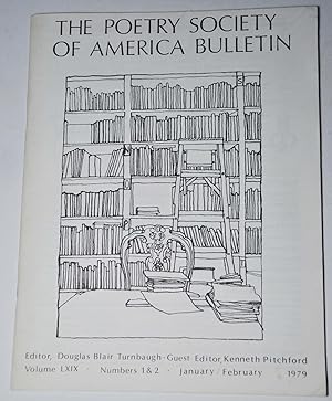 Bild des Verkufers fr The Poetry Society of America Bulletin, volume LXIX, numbers 1&2, January/February, 1979 zum Verkauf von Librairie L'Autre sommeil