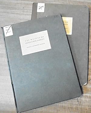 Image du vendeur pour The Weaves of Hand-Loom Fabrics : a classification with historical notes [a pair of books] mis en vente par Mullen Books, ABAA