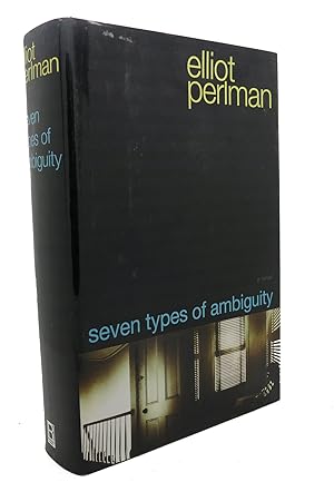 Immagine del venditore per SEVEN TYPES OF AMBIGUITY venduto da Rare Book Cellar