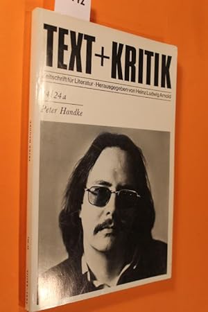Bild des Verkäufers für Text + (und) Kritik 24/ 24a: Peter Handke zum Verkauf von Antiquariat Tintentraum
