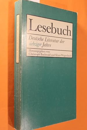 Imagen del vendedor de Lesebuch. Deutsche Literatur der siebziger Jahre. a la venta por Antiquariat Tintentraum