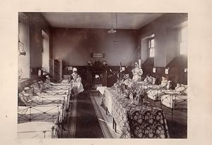 Victorian Hospital - Asylum, Childrens Ward or Orphanage  -- 2 Original Sepia Photographs.   Glasgow