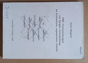 Bild des Verk�ufers f�r NMR-Untersuchung zur Knight-Verschiebung an kristallinenorganischen Leitern. zum Verkauf von Nicoline Thieme