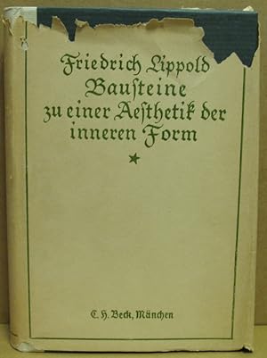 Seller image for Aesthetische Schriften und Briefe. Erster Band: Bausteine zu einer Aesthetik der inneren Form. for sale by Nicoline Thieme