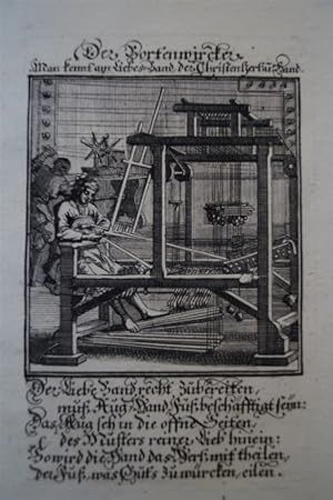 Der Borkenwircker. Kupferstich aus Christoph Weigels Ständebuch von 1711.