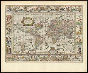 Bild des Verkufers fr [A set of the world and four continents]. Nova Totius Terrarum Orbis Geographica ac Hydrographica; Europa recens descripta; Africae nova descriptio; Asia noviter delineata; Americae nova Tabula. zum Verkauf von Daniel Crouch Rare Books Ltd