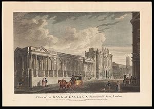 Imagen del vendedor de A View of the Bank of England, Threadneedle Street, London. The Centre erected 1733, G. Sampson, Architect. Sir Robert Taylor, Knt., Architect of the Wings. a la venta por Daniel Crouch Rare Books Ltd