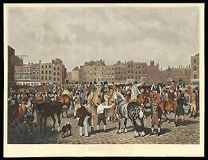 Seller image for [A View in Smithfield on a Friday afternoon]. for sale by Daniel Crouch Rare Books Ltd