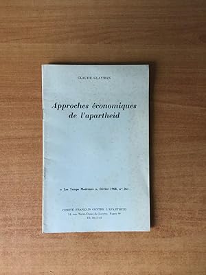 Seller image for APPROCHES ECONOMIQUES DE L'APARTHEID "les temps modernes" fvrier 1968 n 261 for sale by KEMOLA