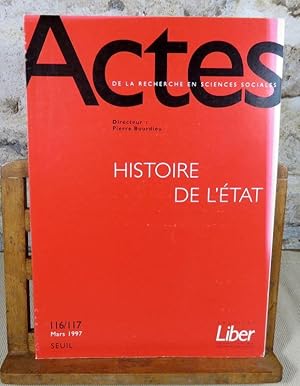 Image du vendeur pour Actes de la recherche en sciences sociales. Histoire de l'tat. mis en vente par Latulu