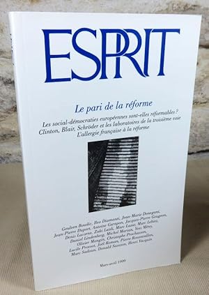 Image du vendeur pour Revue esprit : Le pari de la rforme. mis en vente par Latulu