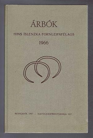 Arbok Hins Islenzka Fornleifafelags 1966 (Yearbook of the Icelandic Archaeological Society)