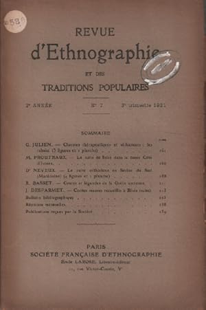 Revue D'ethnographie Et Des Traditions Populaires N° 7 / julien : charmes therapeutiques et seduc...