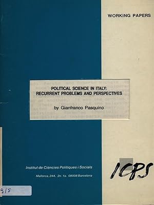 Bild des Verkufers fr Political science in Italy: recurrent problems and perspectives zum Verkauf von Librodifaccia