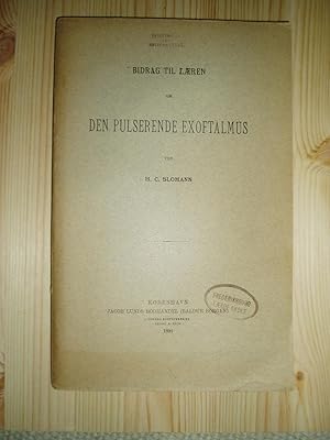 Imagen del vendedor de Bidrag til lren om den pulserende exoftalmus a la venta por Expatriate Bookshop of Denmark