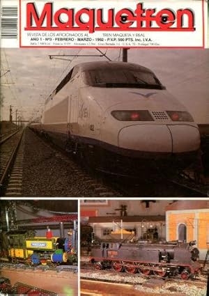 MAQUETREN. REVISTA DE LOS AFICIONADOS AL TREN MAQUETA Y REAL.AÑO 1, NUM. 3. DIESEL 1.800 RENFE. E...