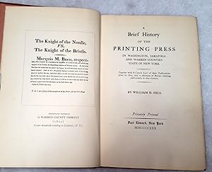 A Brief History of the Printing Press I Washington, Saratoga and Warren Counties State of New York