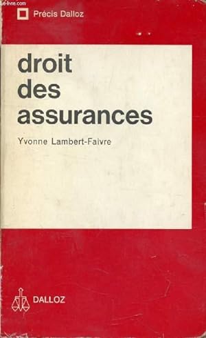 Seller image for DROIT DES ASSURANCES for sale by Le-Livre