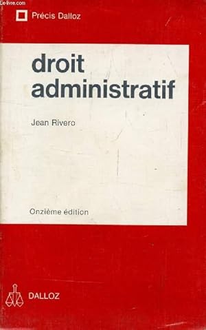Seller image for DROIT ADMINISTRATIF for sale by Le-Livre