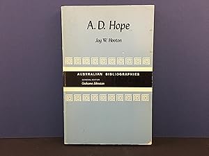 Seller image for A.D. HOPE (Australian Bibliographies) for sale by Yarra Cottage Books