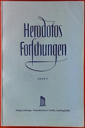 Bild des Verkufers fr Herodotos Forschungen, Band V. Achtes und neuntes Buch. zum Verkauf von biblion2