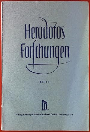 Bild des Verkufers fr Herodotos Forschungen, Band I. Einleitung und erstes Buch. zum Verkauf von biblion2