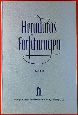 Bild des Verkufers fr Herodotos Forschungen, Band II. Zweiter und drittes Buch. zum Verkauf von biblion2