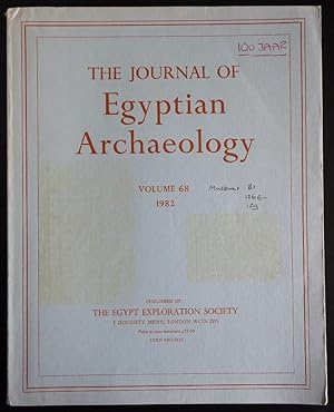 Bild des Verkufers fr The Journal of Egyptian Archaeology Volume 68 1982 zum Verkauf von Jeff Irwin Books