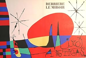 [MIRO - ARTIGAS]. Original double page colour lithograph by Joan Miro. Cover for