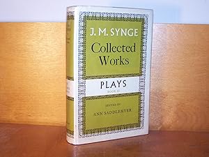 Imagen del vendedor de J. M. Synge Collected Works Vol IV  PLAYS Book II a la venta por ShiroBooks