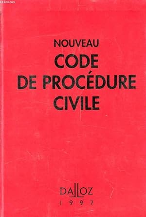 Seller image for NOUVEAU CODE DE PROCEDURE CIVILE, CODE DE PROCEDURE CIVILE ET CODE DE L'ORGANISATION JUDICIAIRE for sale by Le-Livre