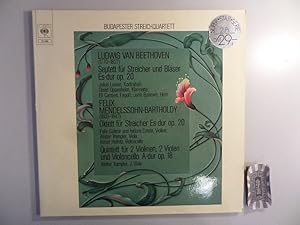 Immagine del venditore per Beethoven / Mendelssohn-Bartholdy [Vinyl, Doppel-LP, CBS 78 286]. Beethoven: Septett fr Streicher und Blser, Es-dur, Op. 20 / Mendelssohn-Bartholdy: Oktett fr Streicher, Es-dur, Op. 20 ; Quintett fr 2 Violinen, 2 Violen und Violoncello, A-dur, Op. 18. venduto da Druckwaren Antiquariat