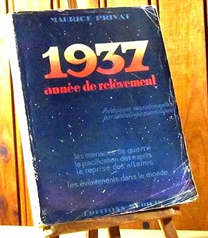 Seller image for 1937 ANNEE DE RELEVEMENT for sale by Livres 113