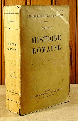 Bild des Verkufers fr HISTOIRE ROMAINE zum Verkauf von Livres 113