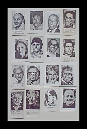 16 B&W Press Photographs of Famous Authors, Poets & Playwrights (Stephen King, Isaac Asimov, John...